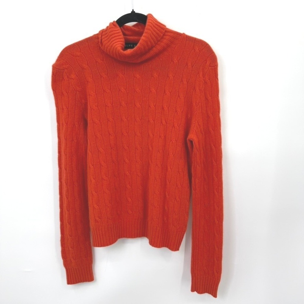Ralph Lauren Black Label Cashmere Turtleneck Women L Fall Old Money Designer